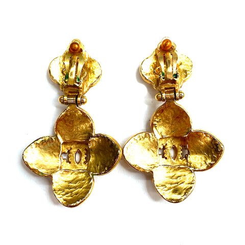 Chanel Coco Mark 1996 Boucles d'oreilles GP Gold WS1778