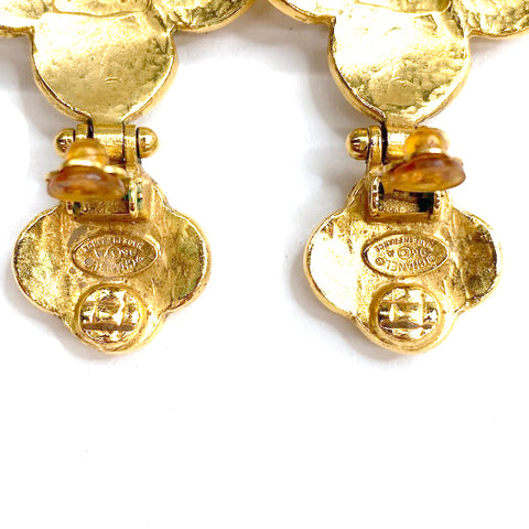 Chanel Coco Mark 1996 Boucles d'oreilles GP Gold WS1778