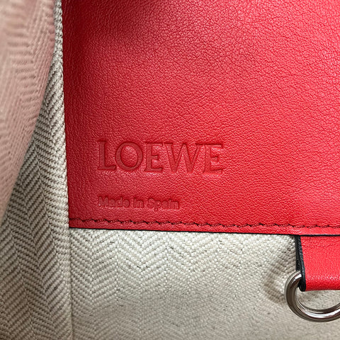 ロエベ LOEWE ハンモックミディアム  2010-2020年 ショルダーバッグ ラムスキン レッド WS2006