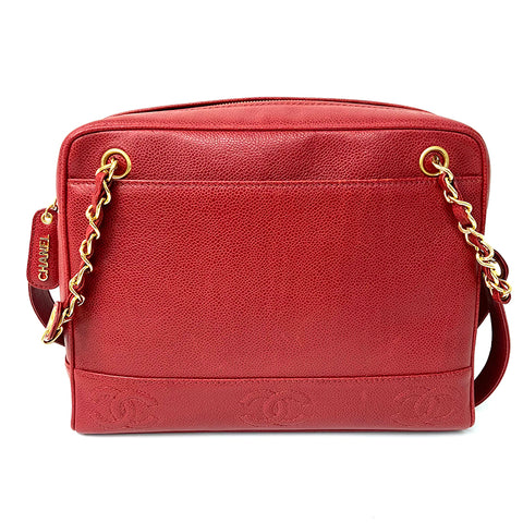 Chanel Caviar Leather Triple Coco Chain n ° 4 des années 1990