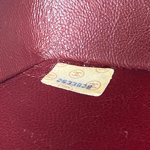 Chanel V-genähte Wain-Schulter 1986-1988 Umhängetaschen Lambskin Schwarz WS1699