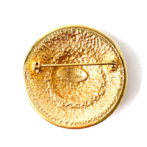 シャネル CHANEL メタル ココマーク ブローチ ゴールド WS1190