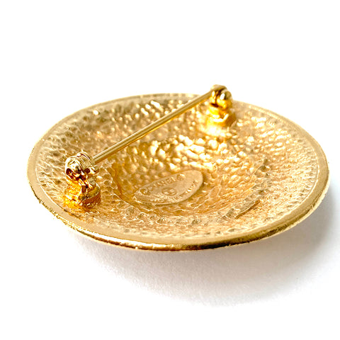 シャネル CHANEL メタル ココマーク ブローチ ゴールド WS1190