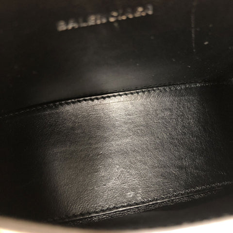 Balenciaga Hour Glass XS 2Way手迷你肩袋皮革银色P12342