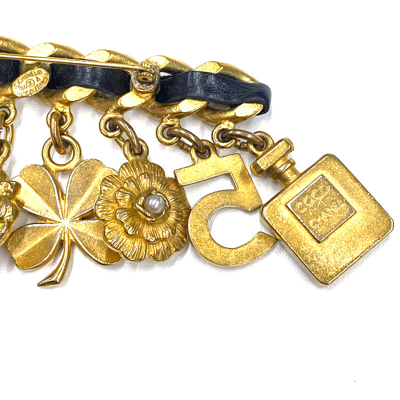 ●CHANEL シャネル●ブローチ●1994年秋冬●45.8 x 46.3 mm シャネル CHANEL アイコン チャーム レザー モチーフ 1994年製