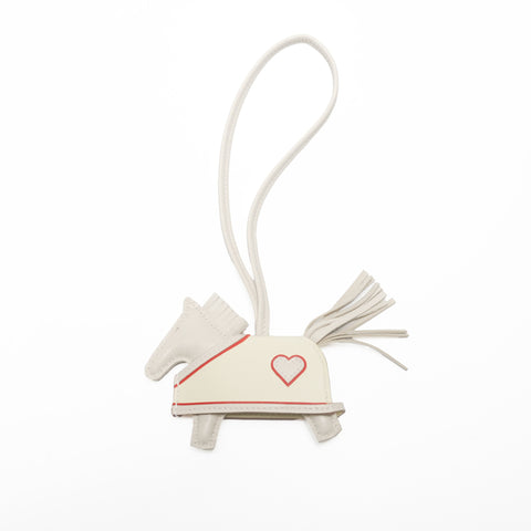 HERMES Rodeo Loveo Cool PM Cl Jaune Milton Rouge Ladue key ring beige KC002
