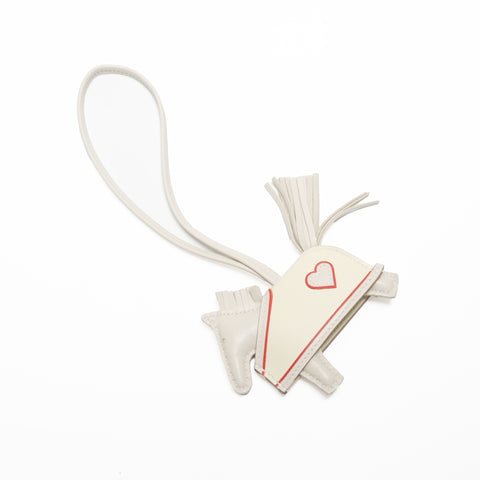 HERMES Rodeo Loveo Cool PM Cl Jaune Milton Rouge Ladue key ring beige KC002