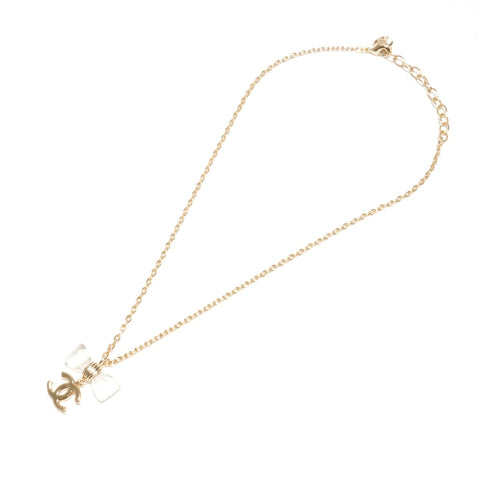CHANEL Ribbon Motif 2025 Necklace gold KC003