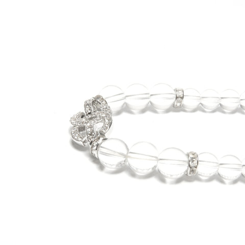 CHANEL Choker CC Logo B25S 2025 Rhinestone Necklace clear KC004