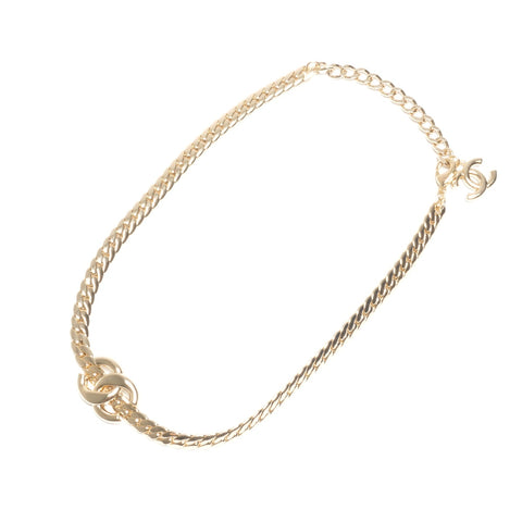 CHANEL CC Logo Gold Chain Necklace 25 Years B25S Necklace gold KC005