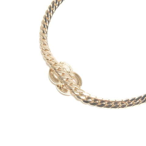 CHANEL CC Logo Gold Chain Necklace 25 Years B25S Necklace gold KC005
