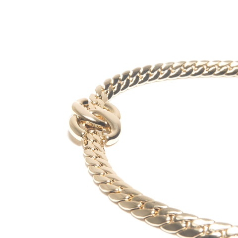 CHANEL CC Logo Gold Chain Necklace 25 Years B25S Necklace gold KC005