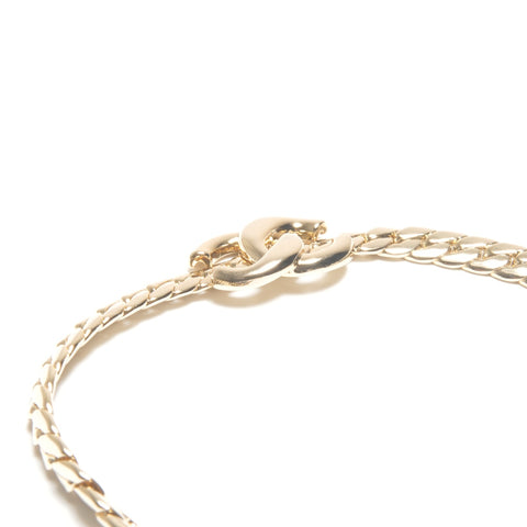 CHANEL CC Logo Gold Chain Necklace 25 Years B25S Necklace gold KC005