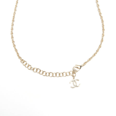 CHANEL Chain Metal Rhinestone CC Mark B25S 2025 Necklace gold KC006
