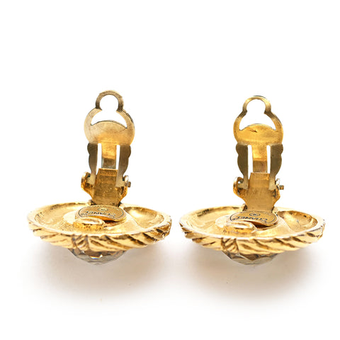 Chanel Round Earrings Gold eit0033P0933