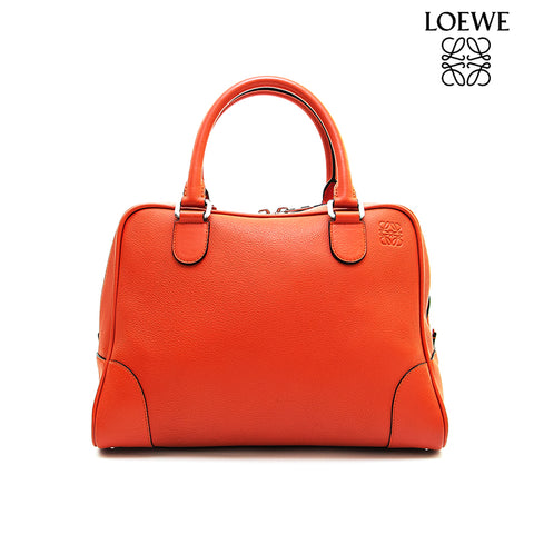 ロエベ LOEWE アマソナ32 ハンドバッグ オレンジ P12677