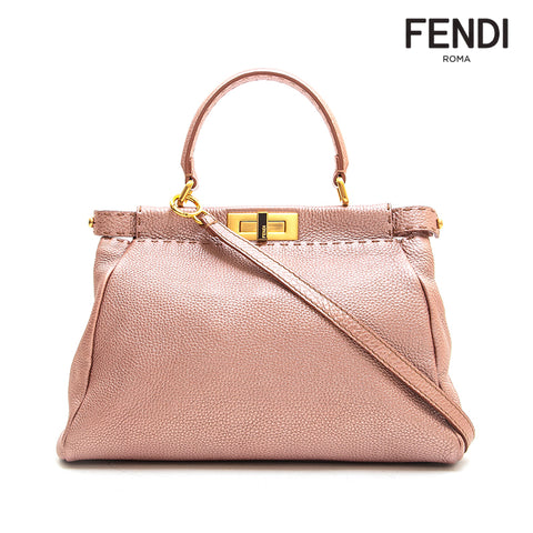 Fendi Peekaboo Serelia 2Way手提包粉红色P13099