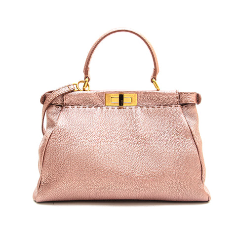 Fendi Peekaboo Serelia 2Way手提包粉红色P13099