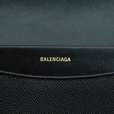 バレンシアガ BALENCIAGA レザー チャームチェーン  ショルダーバッグ ブラック WS4808