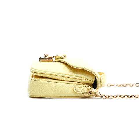 Louis Vuitton LOUIS VUITTON Micrometis pouch chain monogram handbag yellow P13384