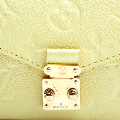 Louis Vuitton LOUIS VUITTON Micrometis pouch chain monogram handbag yellow P13384