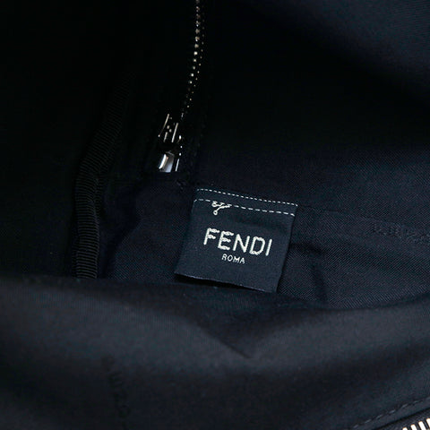 フェンディ FENDI ズッカ柄 クロス キャンバス ボディバッグ ブラック P13519