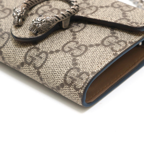 Gucci Gucci GG Sprem Dionus Chainus Wallet Card Card 574930 Beige P13916