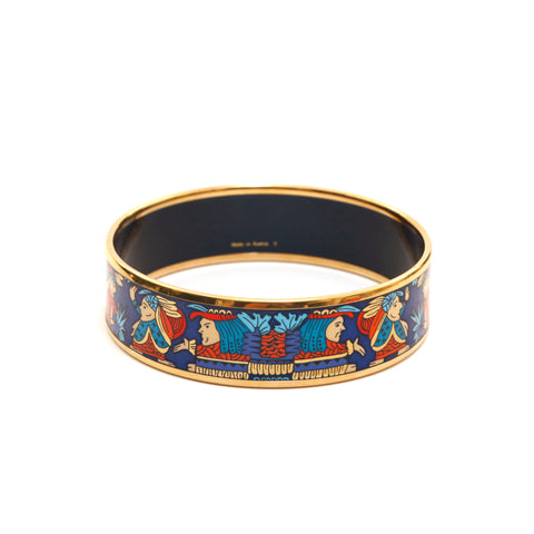 Hermes Hermes E -Mail GM Bangle Gold x Blue P13944