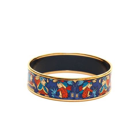 Hermes Hermes E -Mail GM Bangle Gold x Blue P13944