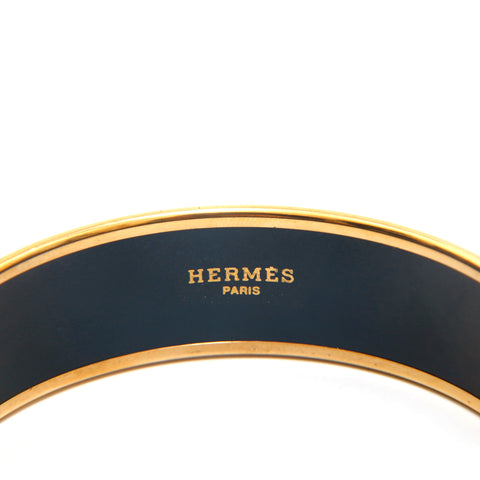 Hermes Hermes E -Mail GM Bangle Gold x Blue P13944