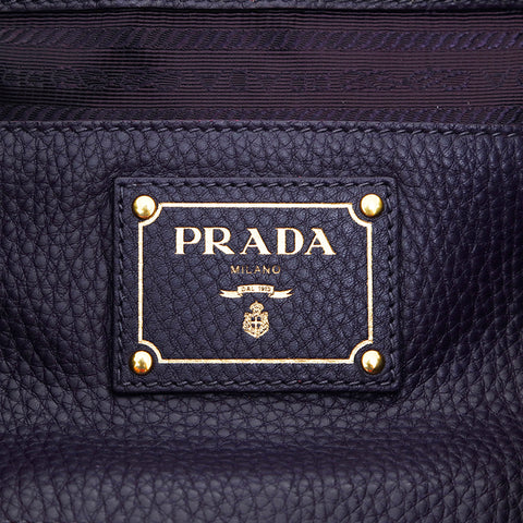 プラダ PRADA レザー 2WAY ハンドバッグ パープル P14321