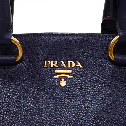 プラダ PRADA レザー 2WAY ハンドバッグ パープル P14321