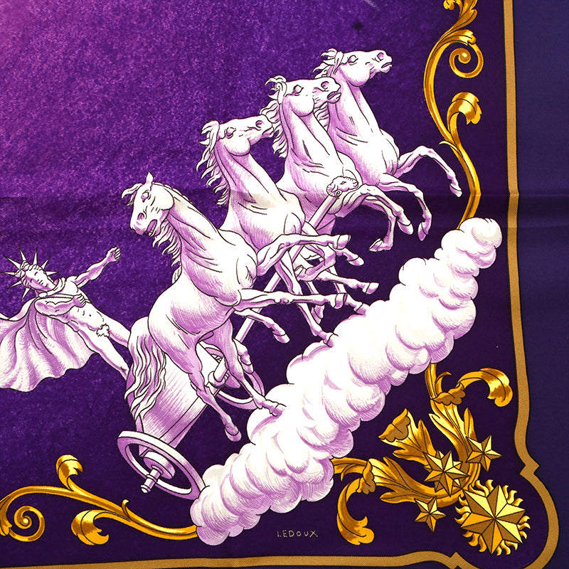 エルメス HERMES カレ90 COSMOS スカーフ パープル P14467 – NUIR VINTAGE