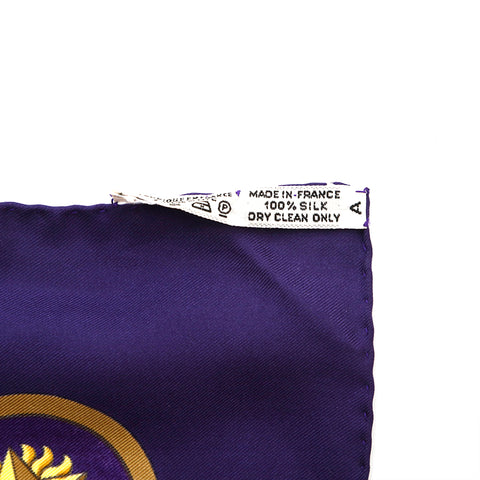 HERMES HERMES CARRE 90 COSMOS围巾紫色P14467