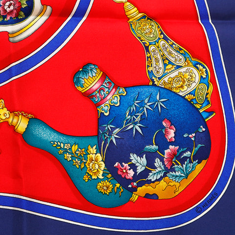 爱马仕（Hermes）Carre 90 Pourvu Qu'on Oit L'Ivresse香水瓶围巾红色P14472