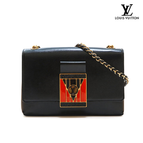 路易威登（Louis Vuitton）路易·威登（Louis Vuitton）连锁pochette thelma肩袋皮革黑色P14527