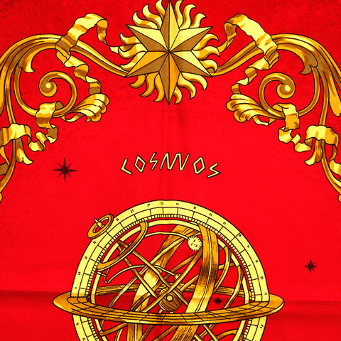HERMES HERMES CARRE 90 COSMOS围巾紫色P14645