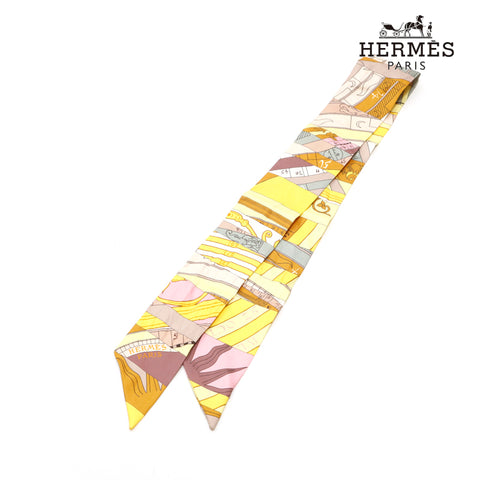 エルメス HERMES ツイリー スカーフ イエロー P15177