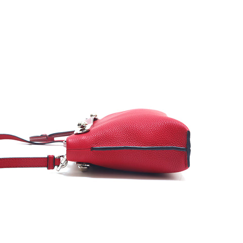 Loewe徽标Missy Leather小肩带粉红色P15304