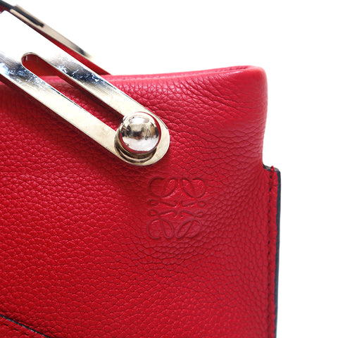Loewe徽标Missy Leather小肩带粉红色P15304
