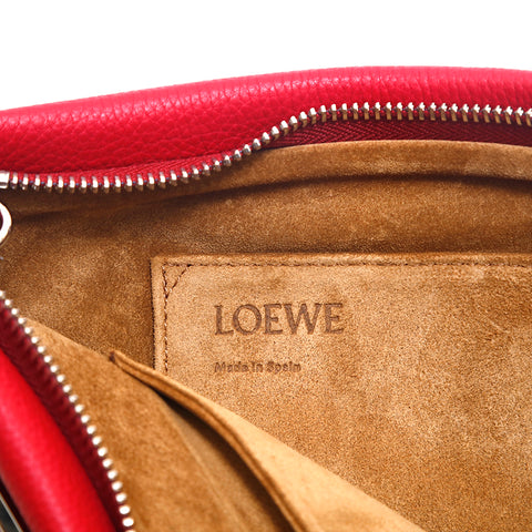 Loewe徽标Missy Leather小肩带粉红色P15304