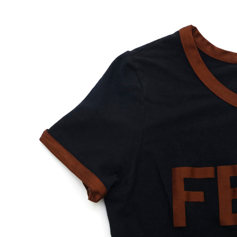 フェンディ FENDI ロゴ #40 半袖Ｔシャツ ブラック P15954