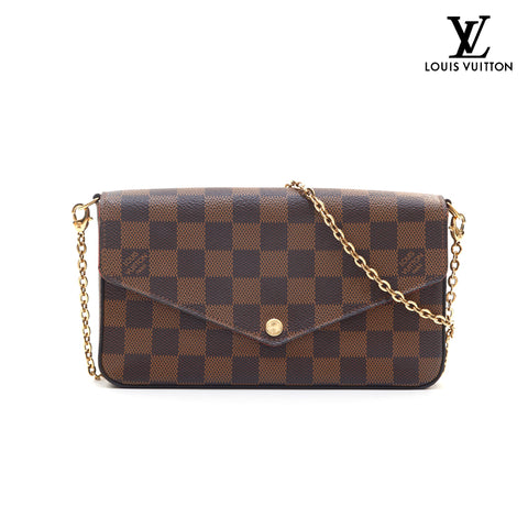 Louis Vuitton LOUIS VUITTON Pochette Felicy Damier Shoulder Bag Brown P16011