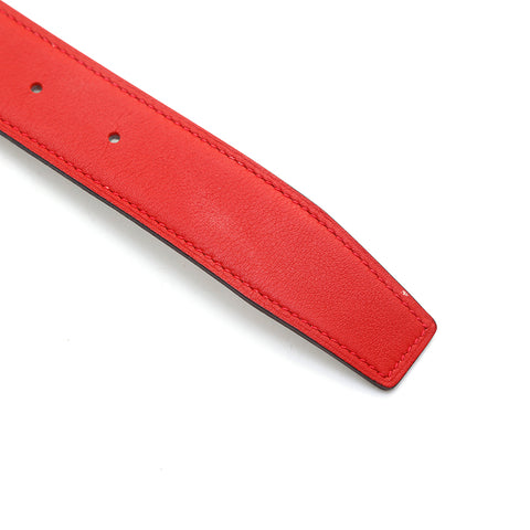 HERMES HERMES皮带Swift红色X白色P16240