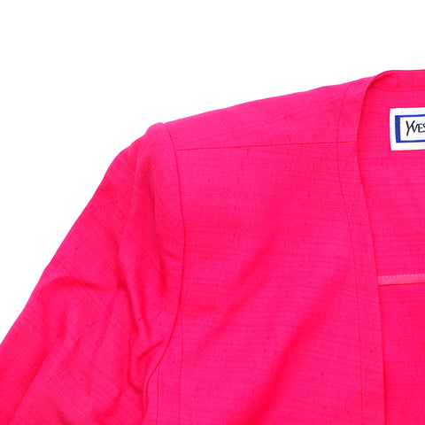 Yves Saint Laurent Yves Saint Laurent Jacke Rockanzug Vintage Setup Pink WS2836