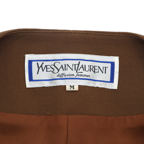 Yves Saint Laurent Yves Saint Laurent Anzug Jacke Rock Vintage Setup Brown WS2840