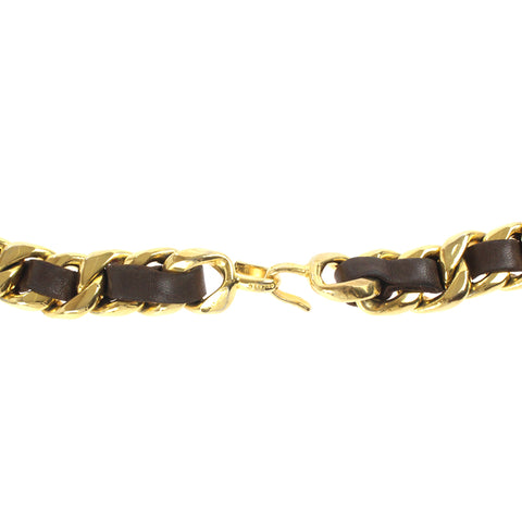 Chanel Lederkettengürtel braune EIT0069P3198