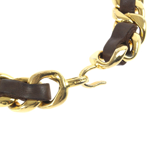 Chanel Lederkettengürtel braune EIT0069P3198