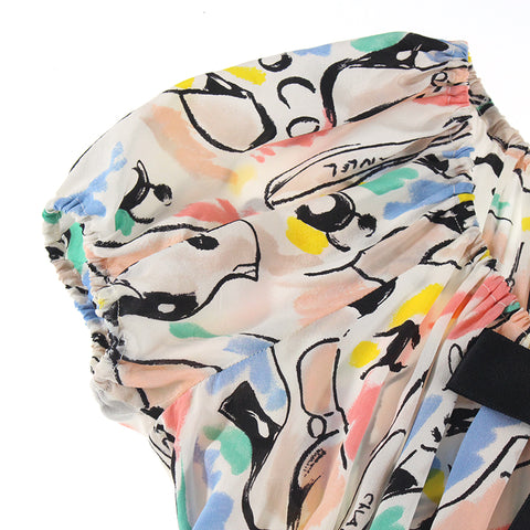 Chanel chanel tout-over motif ruban de ruban de soie