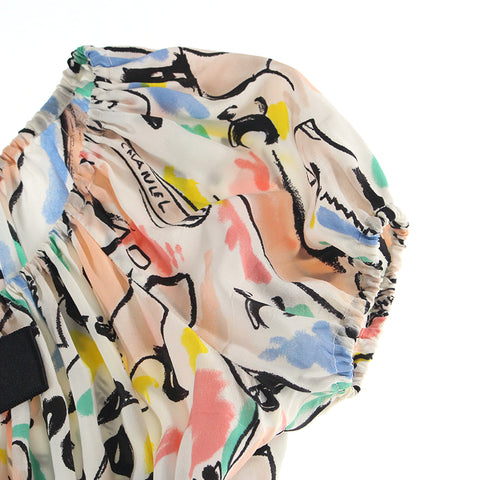 Chanel chanel tout-over motif ruban de ruban de soie